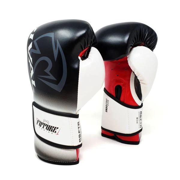 Rival RS-FTR Future Junior Sparring Gloves - Black/White/Red - Image 2