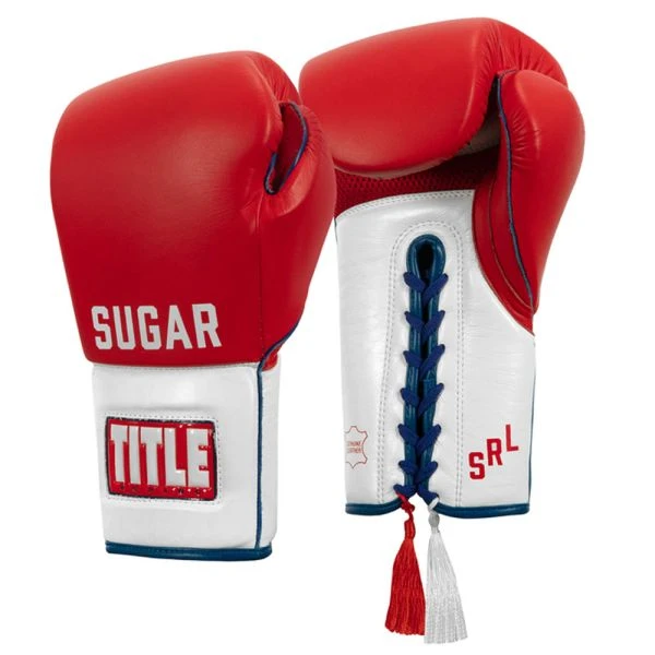 TITLE Boxing Sugar Ray Leonard Signature Leather Sparring Gloves - Image 3