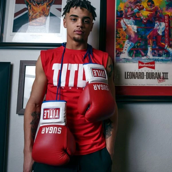 TITLE Boxing Sugar Ray Leonard Signature Leather Sparring Gloves - Image 10